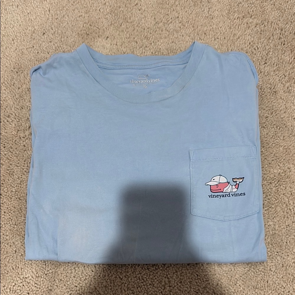 Vineyard Vines Blue Long Sleeve Tees